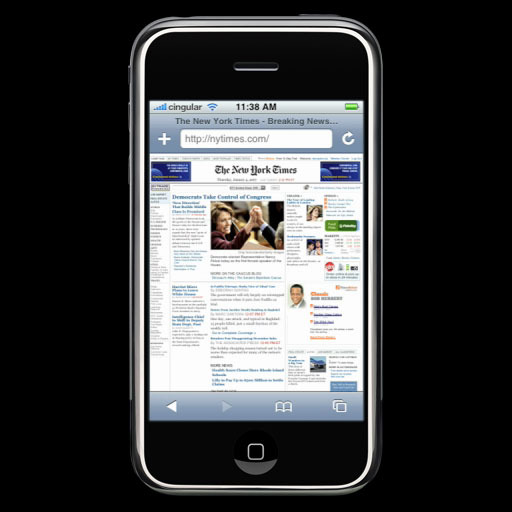 iPhone Safari New York Times