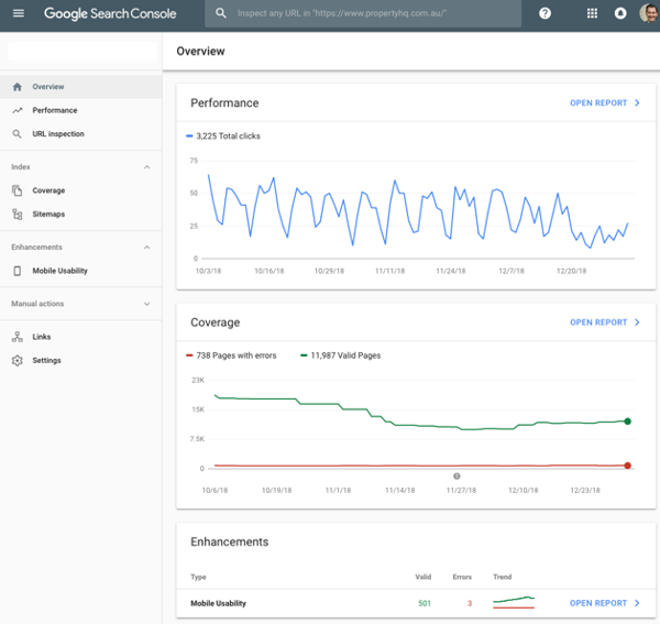 google search console